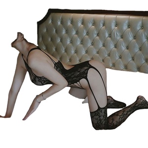 Bodystocking résille grande taille à entrejambe ouvert, Lingerie sexy, Costumes sexy, Bas de lingerie - Product Image 5
