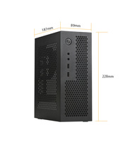 RGEEK-minitx A09 de escritorio, caja de ordenador, soporte pequeño 1u, fuente de alimentación flexible