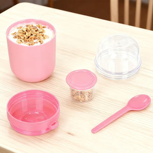 Conteneur alimentaire en plastique de qualité alimentaire hermétique personnalisé pour yaourt <span class=keywords><strong>grec</strong></span>, collation, emballage de yaourt avec conteneur pour sauce - Product Image 3