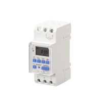 Interruptor Temporizador Digital para Riel DIN EAST YST25A, AC220V 25A, 168 Horas, Programable Semanalmente, Interruptor de Tiempo Inteligente IP21