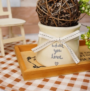 PANO 3/8 <strong>Inch</strong> 10mm Ivory Stitched Herringbone Twill <strong>Cotton</strong> Ribbon Garment Accessories Fabric Double Face Styles for Home Decor - Product Image 3