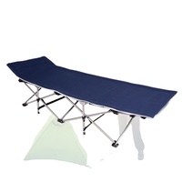 Cama de Campaña Plegable Compacta, Cama Plegable Ligera para Exteriores con Tela Impermeable, Bolsa de Almacenamiento y Diseño de Montaje Rápido