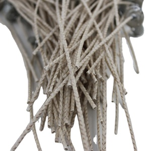 Mèches de bougies en coton écologique avec revêtement en cire de soja naturelle - Product Image 5