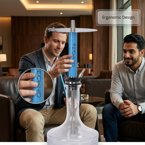 Botella de vidrio estilo <span class=keywords><strong>Jack</strong></span> alemán con base grande para hookah digital Storm Pole - Product Image 3
