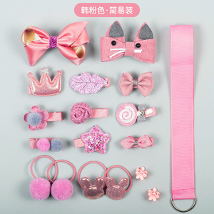 Мёд цветок недорого, оптовая продажа, детский набор из 18 предметов, тканевые художественные заколки для волос, заколки для волос, аксессуары для волос для девочек - Product Image 5