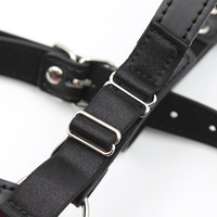 Produits pour adultes BDSM : Harnais en silicone respirant type cheval avec bouche étranglée à boule et crochet nasal – Jouet sexuel