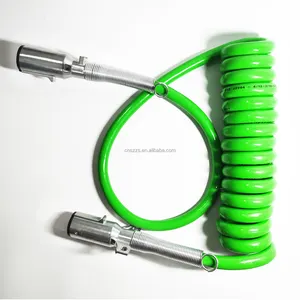spring wire coiled 5 core 7 core trailer electrical cableTrailer ABS Strong Durable spiral cable 3x 1,5