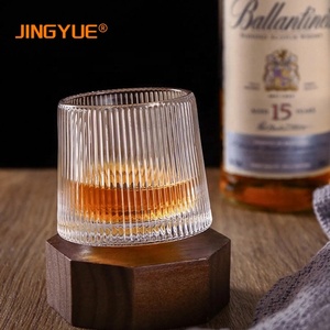 Verres à <span class=keywords><strong>whisky</strong></span> rotatifs JINGYUE 160 ml, style old fashioned, en cristal, pour cocktails, <span class=keywords><strong>whisky</strong></span>, <span class=keywords><strong>bourbon</strong></span>, <span class=keywords><strong>scotch</strong></span> - Product Image 2