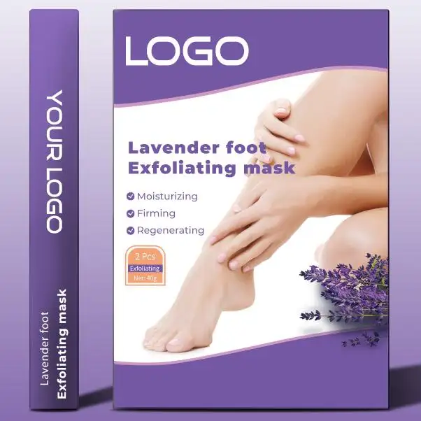 OEM частная этикетка спа для ног носки Отшелушивающий питательный уход маска для ног