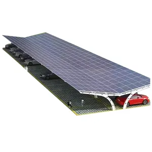 Hot Sale Waterproof Photovoltaic Panel Aluminum Solar Mounting System Car Parking Shed Solar Carport