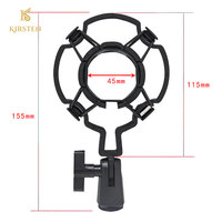 Support de microphone cantilever pliable en métal ABS KIRSTEN MSM01 anti-vibration, réglable en hauteur, capacité de charge 800g, pince de 4,5 cm