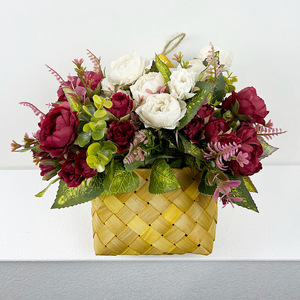 Flores Artificiales de Peonía de 30 cm, Blancas, de Seda, Alta Simulación, Decoración para Bodas y Hogar - Product Image 4