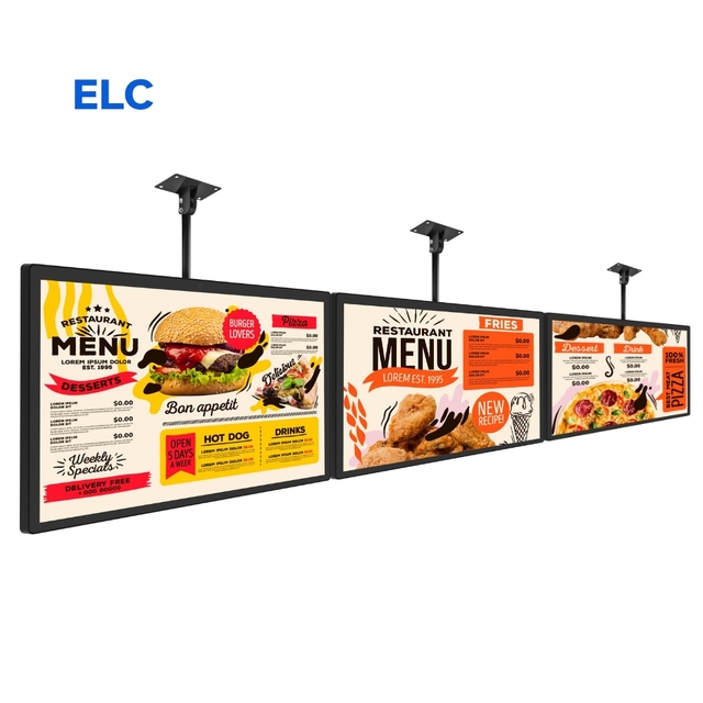 Restaurant Ceiling Mount Advertising Tablet PC Touch Screen Android 10 27 32 43 55 Inch Lcd Commercial Digital Signage Display