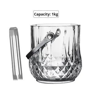 Seau à glace moderne en verre portable pour bar créatif petit vin en PP et pour le refroidissement du <span class=keywords><strong>champagne</strong></span> pour les glaçons de fête et de bière - Product Image 5