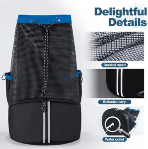 Nouveau sac de plage en filet pour la plongée sous-marine, sac à dos en filet pour l'équipement de plongée sous-marine et de plongée avec tuba - Product Image 5