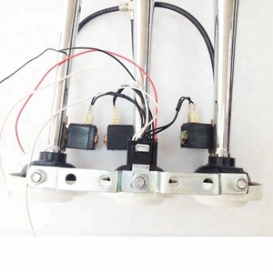 12V/24V 3 tubos Chrome Zinc Trompetas, Bocina <span class=keywords><strong>de</strong></span> aire <span class=keywords><strong>de</strong></span> triple tono para camión - Product Image 3