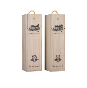 Caja de Madera para Vino de Tamaño Personalizado, con Logotipo Personalizado, Ecológica, para Botellas de Vino Individuales o Dobles, Paquete de Regalo Empresarial o Festivo - Product Image 3
