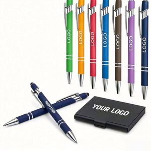 Stylos promotionnels personnalisés pour cadeaux d'affaires avec logo, stylo à bille en métal, vente en gros - Product Image 1
