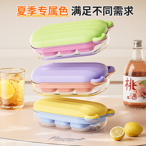 Ice Cube Mold Press Type With Lid Plastic Cube Ice Maker For Home Refrigerator Storage Box - Product Image 5