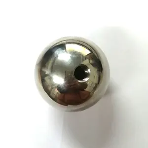 Billes filetées en acier inoxydable, boule métallique solide avec trou