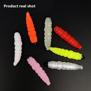 Luya 3cm appât bionique racine pêche glace appât PVC doux insecte appât avec crochet pour <span class=keywords><strong>carpe</strong></span> espèce cible - Product Image 2