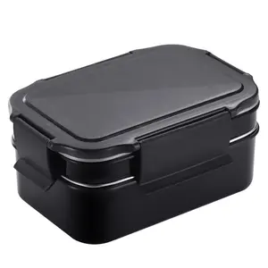 Bento kids lunch box in acciaio inossidabile di grande capacità a doppio strato per uso alimentare
