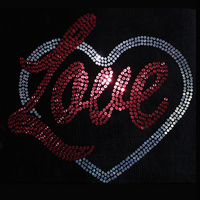 Transfert de tissu en strass thermocollant personnalisé, transfert DTF, strass 3D avec paillettes, logo, étiquettes pour vêtements, pour sweat-shirts, robes, décoration