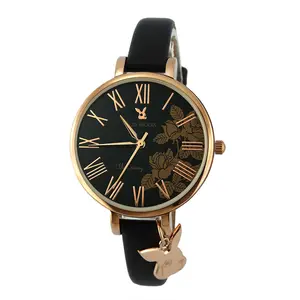 Nhật Bản Movt Thạch Anh Vỏ Thép Không Gỉ Thời Trang Dây Đeo Da Nước Kháng Nữ Cổ Tay Watch Phụ Nữ Cho Đồng Hồ