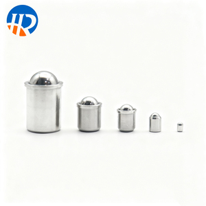 HR Stainless Steel Ball Head Plunger Fastener with Stepless Press in and Light Touch <strong>Spring</strong> <strong>Pin</strong> for Positioning - Product Image 1