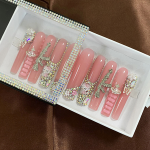 <span class=keywords><strong>Uñas</strong></span> acrílicas ABS largas cortas <span class=keywords><strong>de</strong></span> <span class=keywords><strong>diseño</strong></span> personalizado <span class=keywords><strong>de</strong></span> Metal <span class=keywords><strong>dorado</strong></span>, 10 Uds., Gel <span class=keywords><strong>de</strong></span> espesor <span class=keywords><strong>de</strong></span> lujo, <span class=keywords><strong>uñas</strong></span> acrílicas brillantes hechas a mano, venta al por mayor - Product Image 3