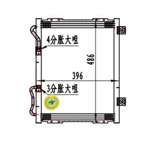 Condensateur de climatisation AUTO pour KIA K2700, numéro de pièce 976054E210 97605-4E210 - Product Image 3