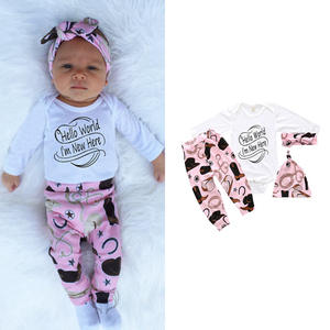 Ropa de Verano de Algodón para Niños, Estilo Nuevo, de Alta Calidad, al por Mayor, Ropa para Bebés Recién Nacidos, Ropa de Boutique Económica para Niñas - Product Image 3