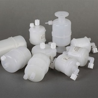 Filtro de Cápsula Desechable de Microfibra de Vidrio 0.45um 1um 5 pulgadas 10 pulgadas Conexión Tri-Clamp para Manguera de 3/8 pulgadas para Prefiltración de Líquidos