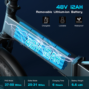 <span class=keywords><strong>Vélo</strong></span> <span class=keywords><strong>électrique</strong></span> pliable à batterie lithium 48V 750W, cadre en alliage d'aluminium, autonomie >60 km, pneus larges, <span class=keywords><strong>léger</strong></span>, pliable, Talaria - Product Image 4