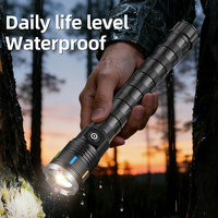 Lampe torche super lumineuse en alliage d'aluminium, zoomable, étanche, avec batterie rechargeable 26650, lampe torche tactique d'urgence pour l'extérieur