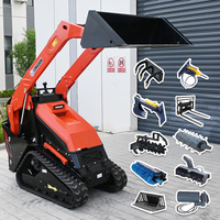 Heißer Verkauf: Mini-Kompaktlader mit CE- und EPA-Zertifizierung, Benzinmotor, Hydraulik-Frontlader, Motorpumpe und Getriebe