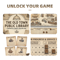 Portafoglio Espandibile in Carta Avorio ad Alta Opacità, Custodia Rigida per Archiviazione Sicura, per Cura di Librerie Accademiche, Giochi da Tavolo Cooperativi