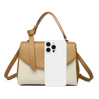 Sac à rabat structuré en cuir véritable pour femme avec bandoulière réglable à bouton - Fournisseur d'usine OEM/ODM Automne/Printemps