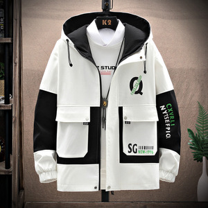 2023 otoño Hip Hop trajes de <span class=keywords><strong>hombre</strong></span> de manga larga sudor de alta calidad hombres chaqueta con capucha pista moda Joggers chándal chaquetas <span class=keywords><strong>para</strong></span> <span class=keywords><strong>hombre</strong></span> - Product Image 3