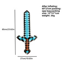 Épées et couteaux de pirate gonflables pour fête d'anniversaire, fête à la piscine, cosplay, accessoires de costume d'Halloween, accessoires de scène, jouet aquatique pour enfants