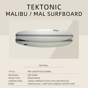 Vente en gros d'usine OEM de planches de surf |   Planche de surf standard 8'0" 71.5L Malibu en fibre de verre avec fond en carbone EPS et époxy, fabrication sous vide - Product Image 2