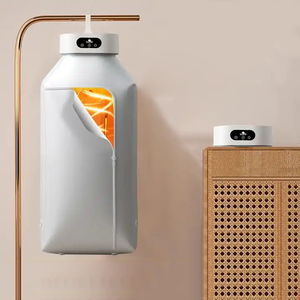 เครื่องอบผ้าไอน้ำแบบพกพา รีโมทคอนโทรลอัจฉริยะ กำจัดรอยยับ อบผ้าแห้งเร็ว พับเก็บได้ ขนาดเล็ก ใช้งานในบ้าน ตั้งเวลาได้ - Product Image 2