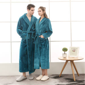 เสื้อคลุมอาบน้ำแบบถักลายสำหรับปาร์ตี้ในตอนเช้าเสื้อคลุมยาวน่ารักนุ่มฟูเสื้อคลุมอาบน้ำผ้าฟลีซสำหรับผู้หญิงใส่เป็นของขวัญ - Product Image 2