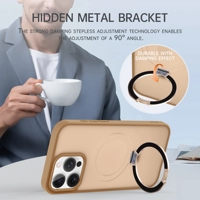 2025 nouvelle tendance Coque givrée Vrunk support d'anneau magnétique Surface de brouillard pour iPhone 15 Pro Max couverture arrière Protection de téléphone portable