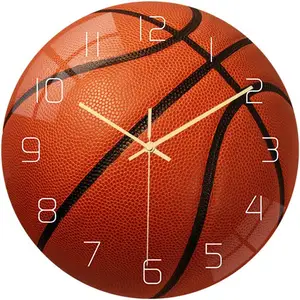 Reloj de pared de baloncesto personalizado para dormitorio, sala de estar, regalos de cumpleaños y Navidad, regalo para niños, Son y niños