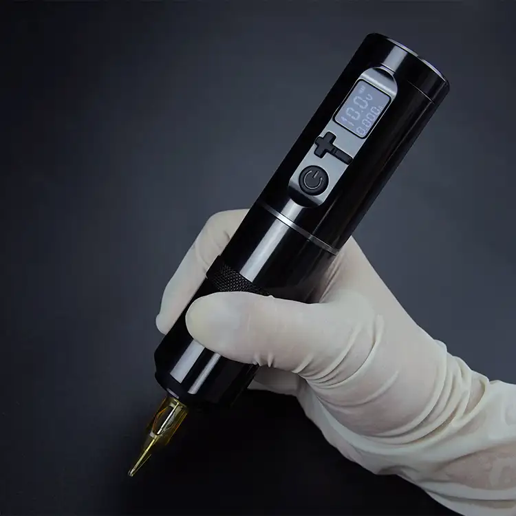 لاسلكية قابلة للشحن ماكينة رسم الوشم التجميلي القلم عالية قدرة البطارية الرقمية الوشم الروتاري بندقية قلم الوشم آلة