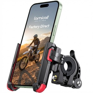 Support de téléphone mains libres Lamicall BP11 pour vélo, fixation rapide 1s, support de moto, <span class=keywords><strong>pince</strong></span> pour navigation GPS de voyage - Product Image 1