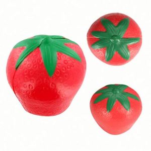 Custom Logo Promotional Gifts Pu <b>Foam</b> <b>Shape</b> Toy Strawberry Stress Reliever Ball - Product Image 3
