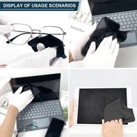 Paño de Limpieza de Microfibra Personalizado para Lentes de Gafas, Pantallas, Blanco, Impresión Digital, Cuidado de Gafas