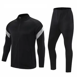 Chaquetas de fútbol de invierno de alta calidad Kit de chándal de fútbol de manga larga para hombre